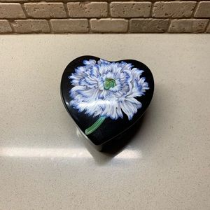 Tiffany & Co. China Heart Shaped Box - black